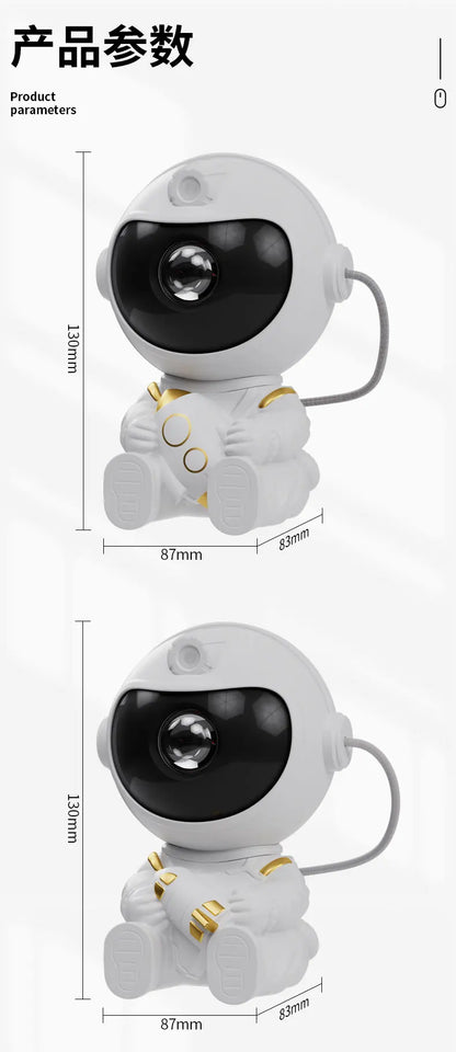 LED Star Galaxies Projector Night Light Astronaut Starry Sky Bedroom Room Decor Children's Gift - LED Atmosphere Creating Lamp