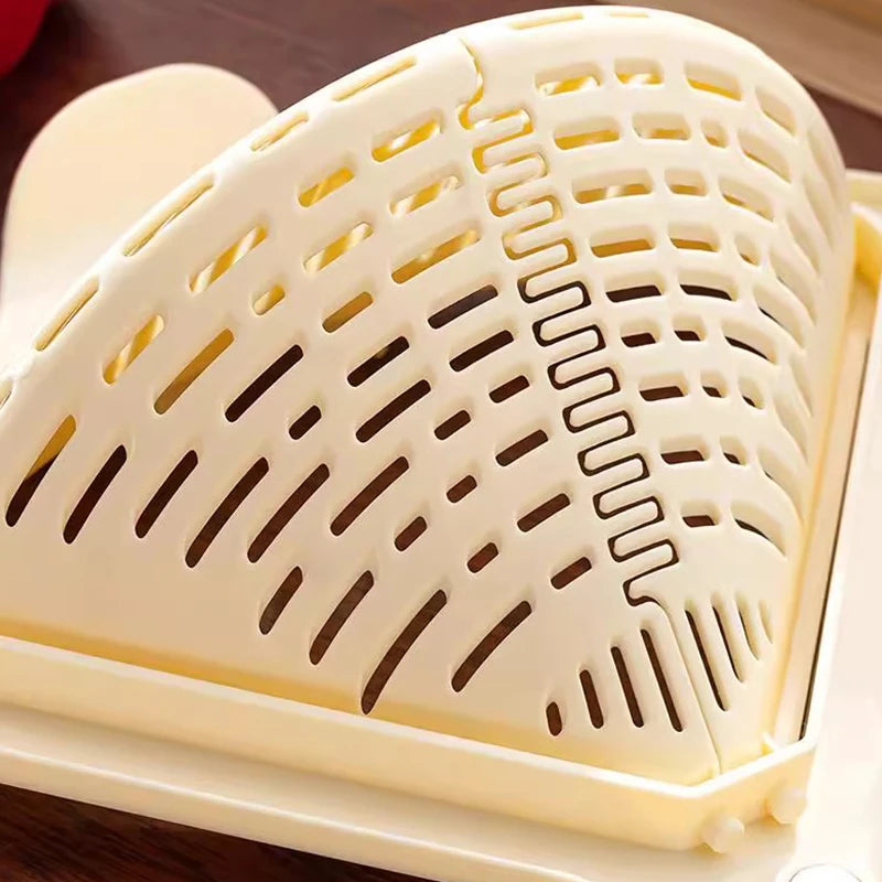 Triangle Magnetic Sink Drain Basket Hanging Vegetable Fruit Drainage Strainer Kitchen Filter Storage Shelf Food Waste Collector