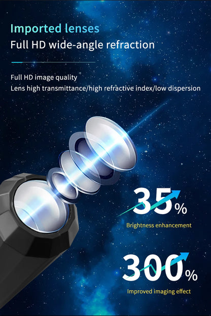 Led Halloween Moon Lamp USB Projector Night Light Christmas Holiday Ornaments for Ceiling Wall Atmosphere Mood Light Adjustable